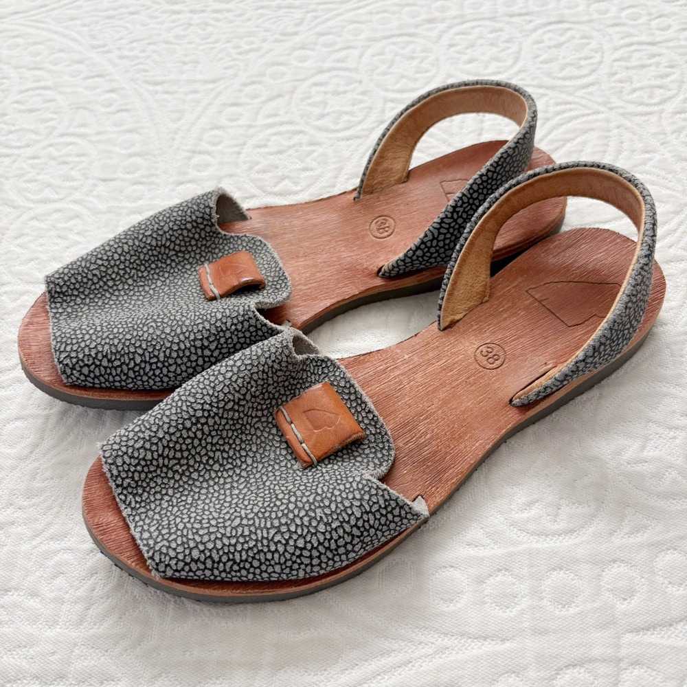Satorisan Na Xamena Avarca Leather‎ Sandals (Sz 38)